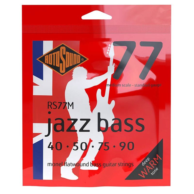 Rotosound Jazz Bass 77 Monel Flatwound 40-90