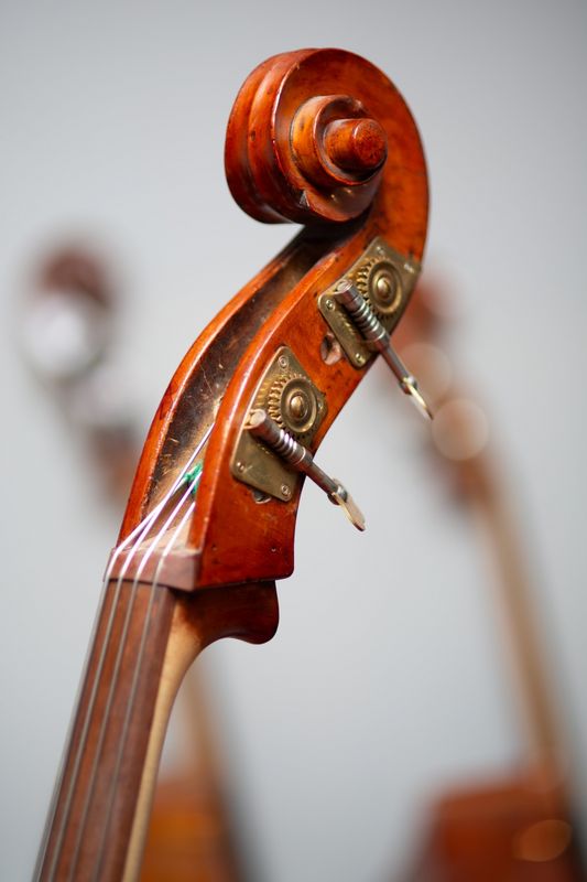 Rumensk kontrabass (3/4) - semi-gloss svart