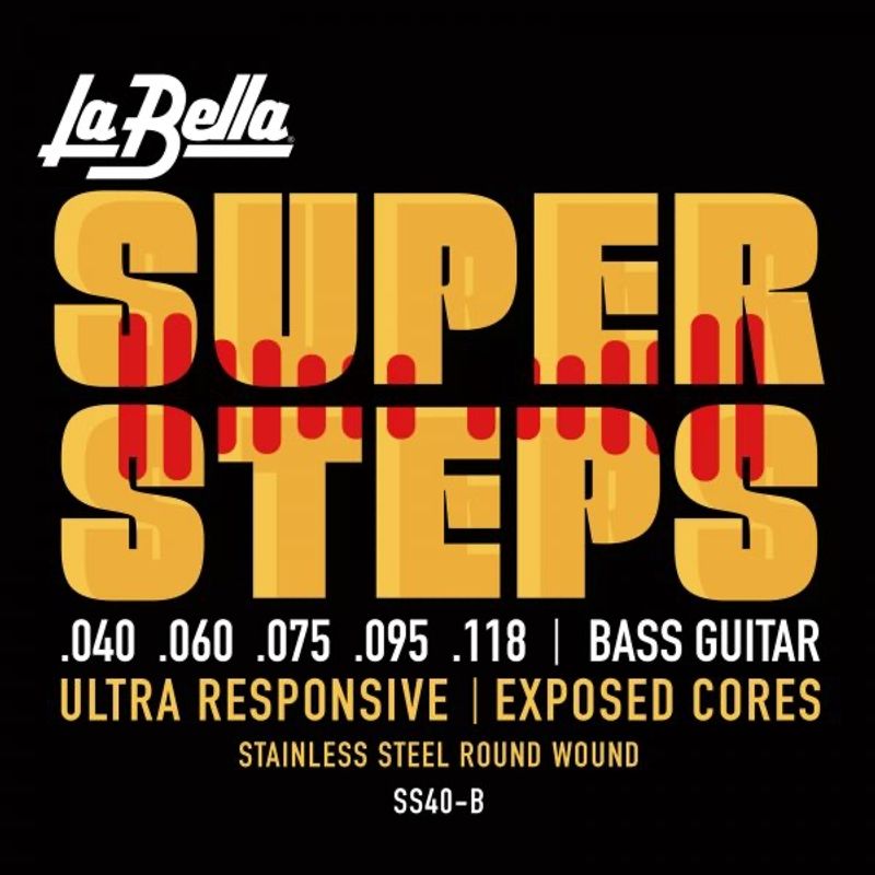 La Bella SS40-B Super Steps, 5-String Extra Light 40-118