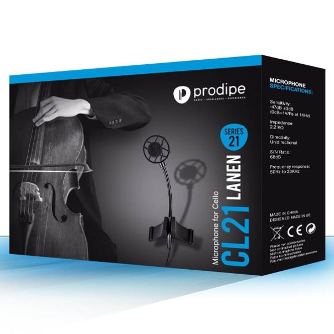 Hovedbilde Prodipe CL21 Microphone for Cello Back Electret