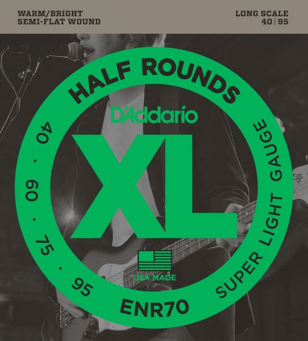 Hovedbilde D'Addario Half Round Super Light 040 - 095